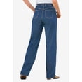 thumbnail image 4 of Woman Within Plus Size Tall Perfect All-Cotton Back-Elastic Denim Jeans, 4 of 6