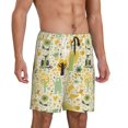 thumbnail image 2 of Sikiie Animal Tree Mens Pajama Shorts, Lightweight Lounge Pant with Pockets Soft Sleep Pj Shorts for MenX-Large, 2 of 6