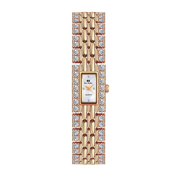 BS New Watch Bracelet Full Diamond Light Luxury Women's Watch Quartz Watch Fashion