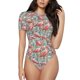 thumbnail image 1 of Balery Pink Flamingo Body de cuello redondo de manga corta para mujer Tops de manga corta Tops básicos-Medium, 1 of 7