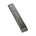 thumbnail image 2 of 24-Hole C Key Polyphonic Harmonica for Beginners Kids Students with Stainless Steel Cover, Resin Comb, Pure Copper Reeds, Dark Gray Color, Includes Hard Storage Case and Cleaning Cloth – Ideal, 2 of 7