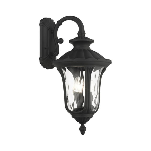 Livex Lighting - Oxford - 3 Light Outdoor Wall Lantern in Traditional Style - 11