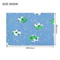 thumbnail image 4 of IAUYY 24x16 Inch Bath Mat Thick Soft Plush Shower Mat TPR Backing Material Non Slip Bath Mats for Bathroom for Tub Shower Hotel Football Illustration, 4 of 9