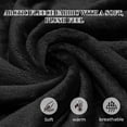 thumbnail image 6 of HEARTNICE Womens Hooded Fleece Robe, Long Fluffy Thick Warm Plush Bathrobe,(Black,L-XL), 6 of 6