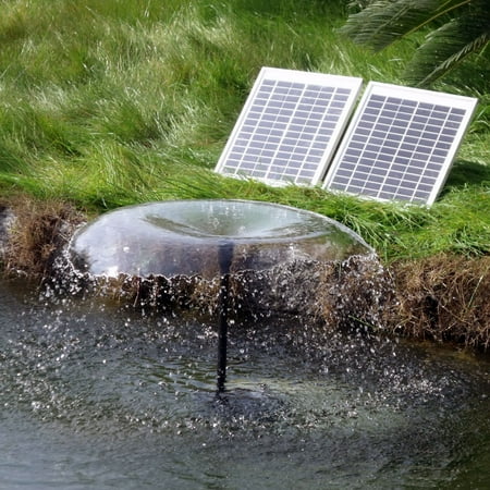 Sunnydaze Outdoor Solar Pump And Panel Fountain Kit With Battery Sunnydaze Outdoor Solar Pump And Panel Fountain Kit With Battery Pack Led Light 396 Gph 120 Inch Lift Com