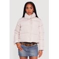 thumbnail image 2 of Women's Almost Famous Mock Neck Zip Front Puffer Jacket, 2 of 5