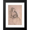 thumbnail image 2 of Ramon Martí i Alsina 14x18 Black Modern Framed Museum Art Print Titled - Antoinette (1878), 2 of 5