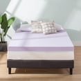 thumbnail image 2 of Crown Comfort 4 Inch Lavender Infused Ventilated Memory Foam Bed Topper -  Short Queen, 2 of 5
