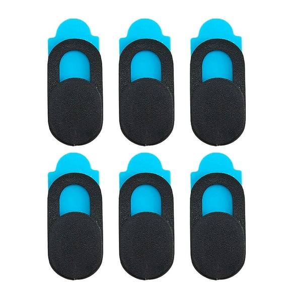 Milisten 6Pcs Smartphone Webcam Cover Anti-peep Plastic Web Camera Cover for Computer Laptop Desktop PC (Black)
