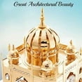 thumbnail image 3 of Matashi 24K Gold Plated Mosque Ornament with Crystals Tabletop Centerpiece – 1 Count, 3 of 9