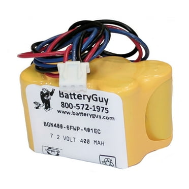Nickel Cadmium Battery 7.2v 400mah ~ BGN400-6FWP-901EC (Rechargeable)