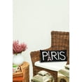 thumbnail image 3 of Eiffel Tower "PARIS" Hooked Accent Pillow, 12" x 24", 3 of 4