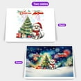 thumbnail image 2 of Merry Christmas and Happy New Year Santa Persian Holiday Xmas Winter 7x5in Folded Greeting Card Cat Lover Kitten Owner Gifts Single Note Card with Envelope - 00024, 2 of 5