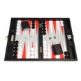 thumbnail image 4 of Silverman & Co. 13-inch Premium Backgammon Set - Travel Size - Black/Red, 4 of 11