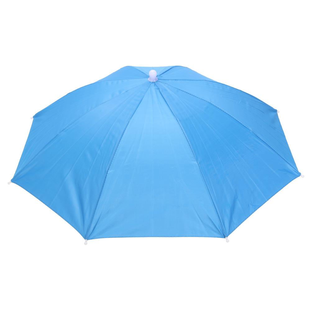1pc Outdoor Foldable Head Umbrella Hat Anti-Rain Elastic Band Fishing Umbrella ! 