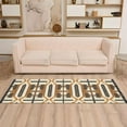 thumbnail image 2 of Yayeee Runner Rug for Bedroom 2'x6' Machine Washable Hallway Non Slip Mat, Beige Geometric, 2 of 8