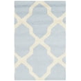 thumbnail image 3 of SAFAVIEH Cambridge Liam Geometric Wool Area Rug, Light Blue/Ivory, 3' x 5', 3 of 9