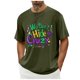 thumbnail image 5 of Casual Summer Tops Carnaval Impreso de Manga Corta Cuello Redondo, Poliéster Ligero para la Fiesta de Verano de Primavera, 5 of 9