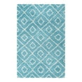 thumbnail image 3 of Unique Loom Trellis Shag Collection Area Rug - Ruth (5' 3" x 8' Rectangle Aqua/Ivory), 3 of 9
