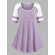 thumbnail image 1 of Camiseta Tejida Color Contraste Rosegal Camisetas tallas grandes, 1 of 5