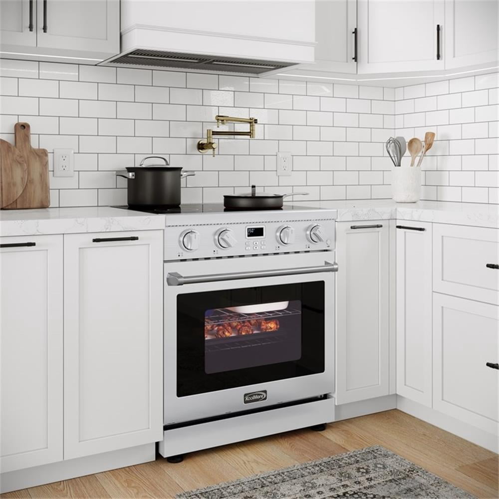 Pemberly Row 30" Professional Electric Range with 14900W of Power 240V in Steel