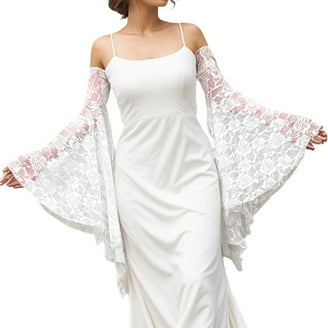 Removable Sleeves Wedding Dress Elastic Arm Covers Puff Sleeves For Bride  Dress - Walmart.com