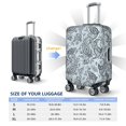 thumbnail image 2 of Luggage Cover Anti Scratch, Black White Paisley Elastic Suitcase Protector Fits 18-32 Inch Luggage, 2 of 2