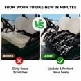 thumbnail image 4 of Golf Cart Seat Covers for 2 Seater,Halloween Microfiber Cart Seat Towel Blanket,Funny Skeleton Spooky Scary Skull Black Absorbent Breathable Non Slip Bench Seats Protector for Golf Course 51"x31", 4 of 9