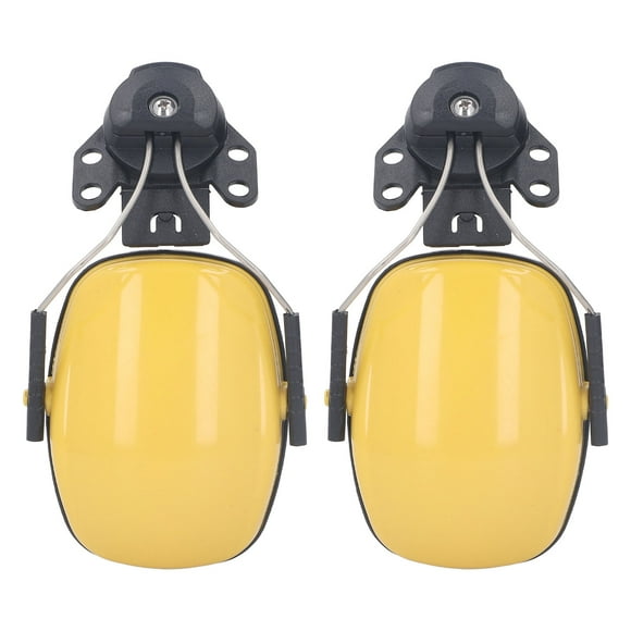 Hard Hat Earmuff, PVC Sponge Helmet Ear Muff 1 Pair Sound Insulation Great Protecting for Construction Site