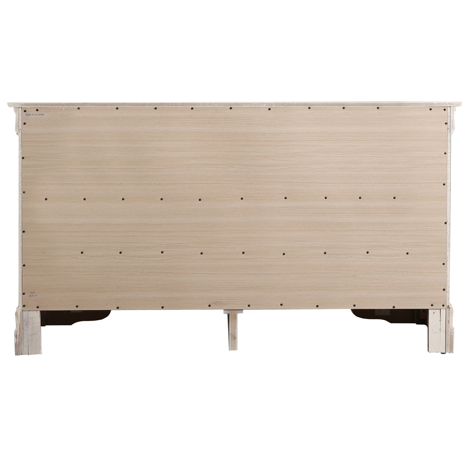 Glory Furniture Louis Phillipe 6 Drawer Dresser in Beige