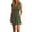 Green, variant on Women's V Neck Sleeveless Ruched Skort Romper Short Jumpsuit with Side Pockets Summer Casual Beach Outfit