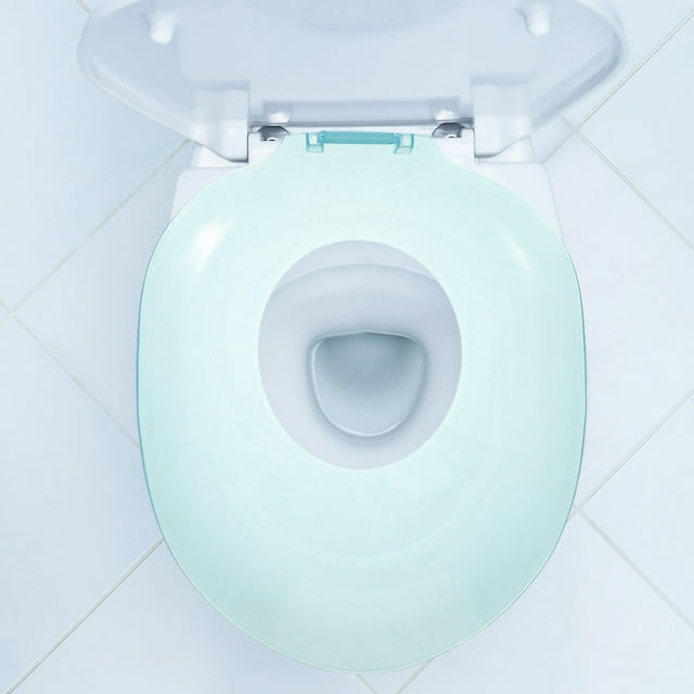OULII Sitz Bath Seat Cover Sky Blue Plastic Perineal Care For Elderly Users Home Use 1Set