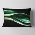 thumbnail image 2 of Designart Glittering Green Pattern - Abstract Throw Pillow - 12x20, 2 of 5
