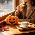 thumbnail image 3 of Halloween Plush Pumpkin, Soft Stuffed Animal Toy with Embroidered Face, Cozy Fall Decor for Sofa Bed Shelf, Safe Cuddle Companion for Kids, Harvest Season Gift, 3 of 6