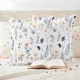 thumbnail image 3 of Blue Yellow Spring Floral Pillow Covers 2 Pack Watercolor Botanical Flower Pillowcase Waterproof Outdoor Throw Pillow Cover for Patio Garden Square Cushion 16”x16”, 3 of 9