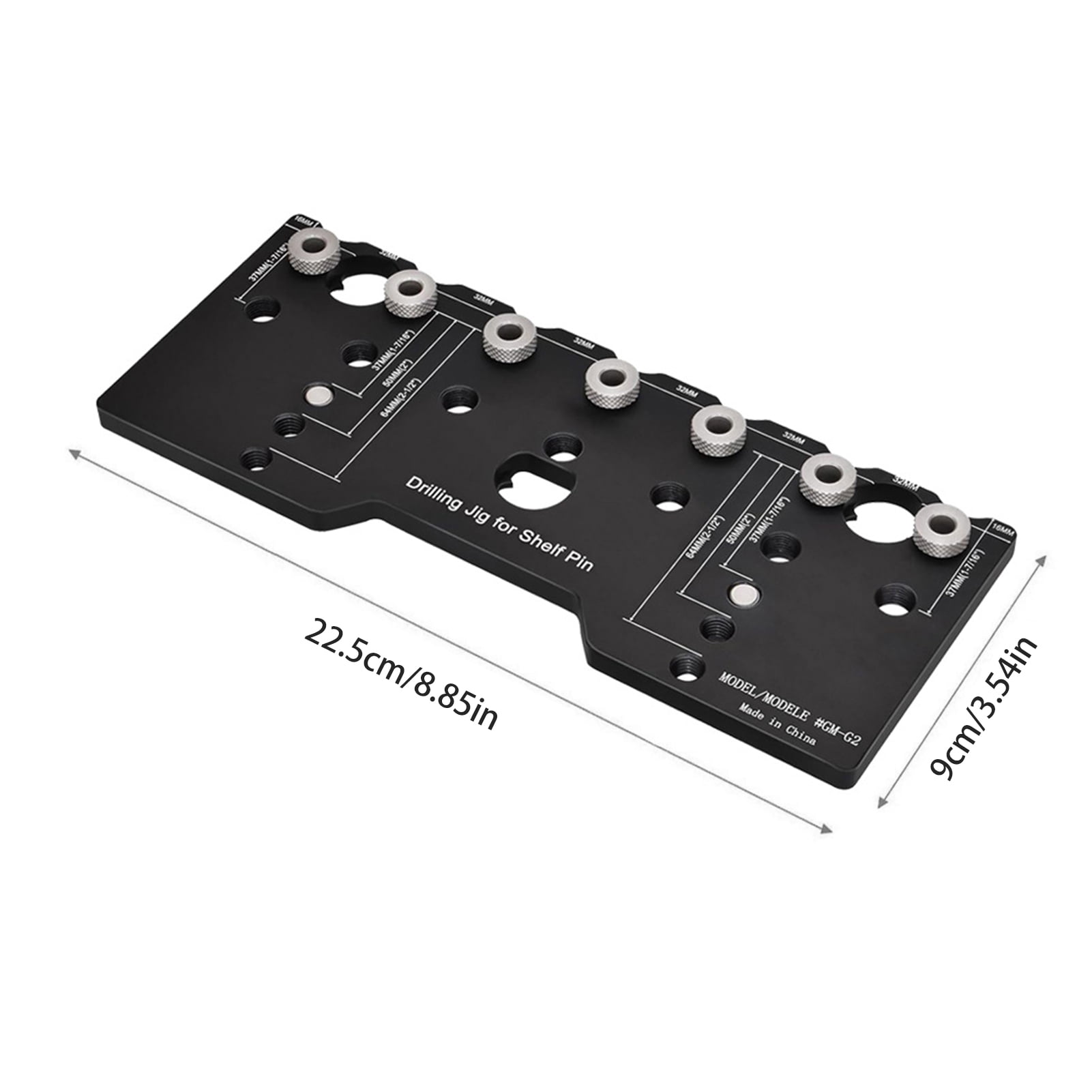 Xinyolin Cabinet Adjustable Shelf Jig Drill Guide - Rustproof Corrosion Resistant High Accuracy Cabinet Hole Drilling Template