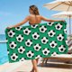 thumbnail image 1 of Soccer-Themed Beach Towel And Microfiber Beach Bath Towel And Soccer Party Decorative Towel And Size 55 X 28 Inches, 1 of 6