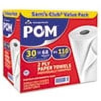 POM&trade; Perforated Paper Towels by Georgia-Pacific, White, 110 sheets, 30 rolls