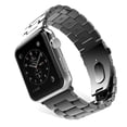 thumbnail image 6 of For Apple Watch 41 38 MM Replacement Band, SOATUTO Solid Stainless Steel Link Bracelet Replacement Band Strap with Durable Folding Clasp for Apple Watch Series 8 7 41mm 6 5 4 3 2 1 SE 38 40MM - Black, 6 of 6