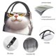 thumbnail image 4 of Fotbe Cute Cartoon Kitten Bolsa Térmica Portátil con Estampado, Bolsa de Entrega de Alimentos Aislada, Bolsa Reutilizable de Gran Capacidad para Comidas y Supermercado, 4 of 6