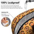 thumbnail image 5 of Insulated Lunch Bag for Women, Floral Print Oxford Fabric Lunch Box, Leakproof Thermal Cooler Tote for Work, School & Picnic, Leopard Animal Print, 5 of 5