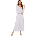 thumbnail image 1 of Vêtements de Nuit Chemise de Nuit Décontractée à Manches Longues S-TTG, 1 of 7