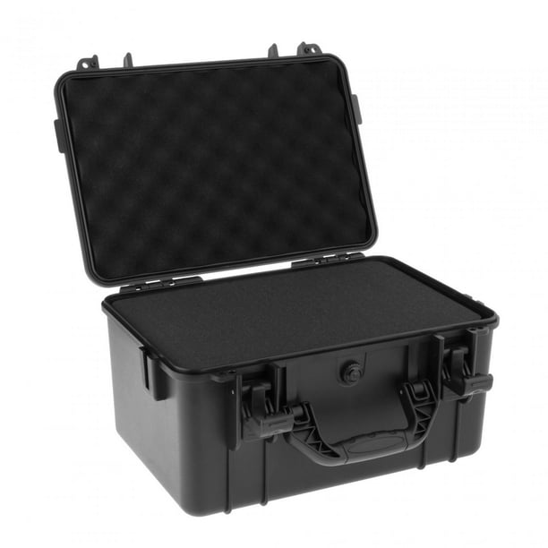 S SERENABLE Tool Box Storage Case Hardware Organizer Impact Resistant  Lockable Portable Hard 33.1cmx21.7cmx14.6cm 