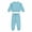 Turquoise, variant on Baby Toddler Girls Pants Set Pullover Sweatshirt and Jogger Sweatpants 2 Piece 12M-6X