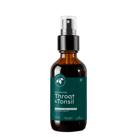 Mountain Meadow Herbs Soothing Throat & Tonsil 2 oz. | Liquid Herbal Supplement to Soothe and Support for Children and Adults