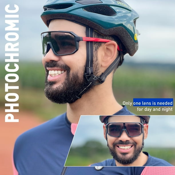 Gafas de sol fotocromaticas para ciclismo lentes deportivas para montana UV400 con luz ultravioleta Bodega Aurrera en linea
