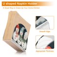 thumbnail image 5 of Yayeee Napkin Holder for Table Kitchen Paper Tissue Organization, Green Snowmen, 5 of 8
