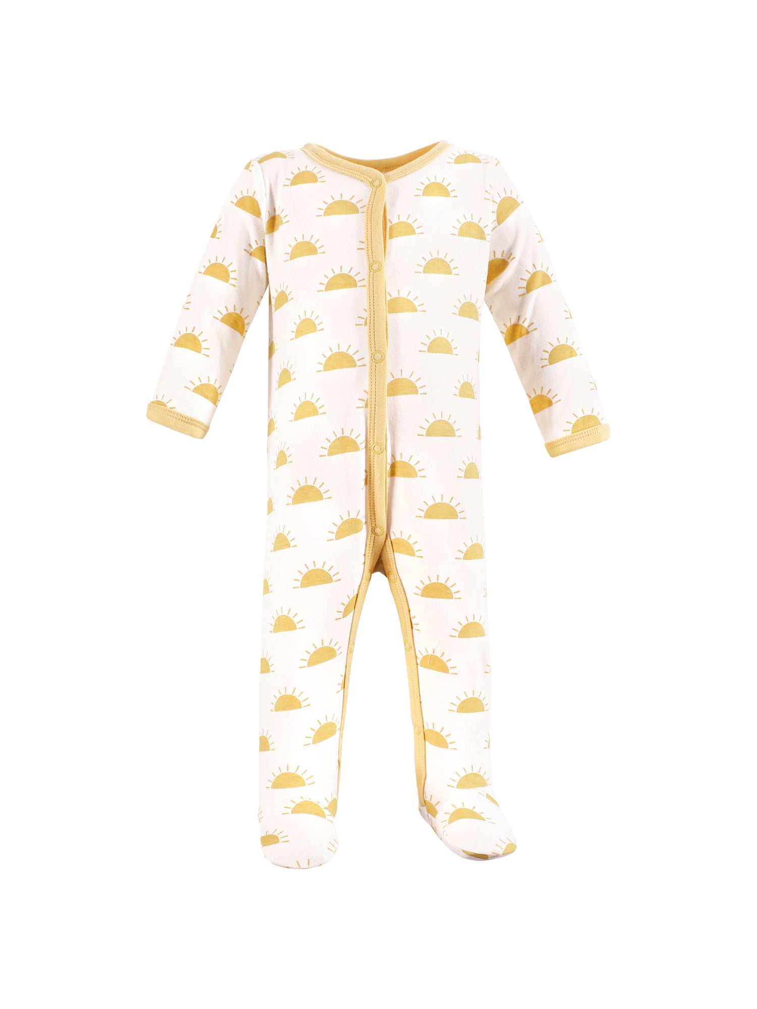 Hudson Baby Long Sleeve Sleep and Play, 3-Pack, Newborn-9 Months