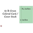 thumbnail image 5 of Green Pastel Color Card Stock Paper, 67lb Cover Medium Weight Cardstock, for Arts & Crafts, Coloring, Announcements, Stationary Printing at School, Office, Home | 8.5 x 11 | 50 Sheets Per Pack, 5 of 5