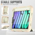 thumbnail image 5 of iPad Mini 6 Case 8.3 Inch 2021,Rugged Protective Case with Tempered Glass Film 360° Rotatable Kickstand Handle Kid Proof Case for Apple for iPad Mini 6th Generation 8.3 inch 2021,Rosegold, 5 of 9